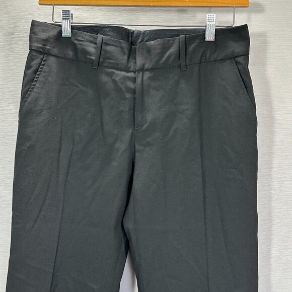 Banana Republic Pants Womens 8 Martin Fit Black Wool Stretch Lined Straight - Picture 2 of 8